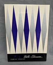 Belle-Sharmeer Vtg Seamless Thigh High Stockings 3 Pair Nylons Vtg Box 9.5 READ