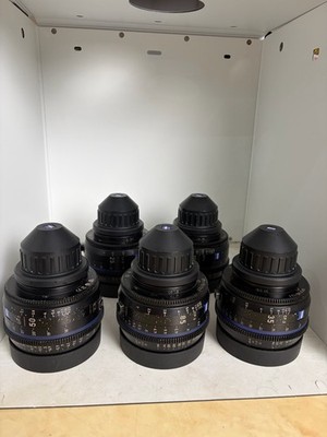 Zeiss CP.3 Cinema Lens 5-SetPL Mount 15mm 25/2.1 35/2.1 50/2.1 85/2.1  arri pl