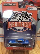 Greenlight Heritage Racing 1968 Ford Mustang Series 2 Limited BLUE