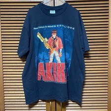 Vintage 1994 AKIRA Kaneda T-Shirt Black XL WILD OATS USA Neo Tokyo Anime Tee