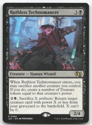 Ruthless Technomancer 484 J25 Foundations Jumpstart Magic MTG NM