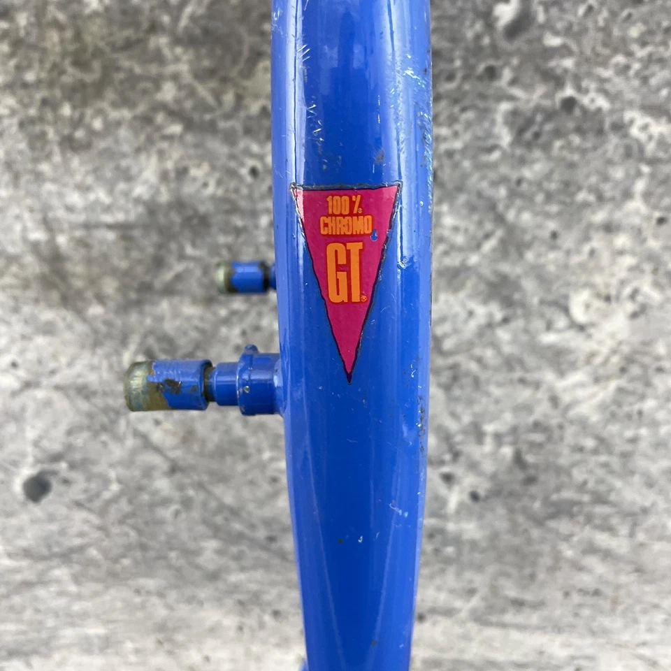 Vintage GT 26" Fork 1in Threaded 22.2 CRMO Blue Steel Mountain Bike 88 Short 5.5 - Image 2 of 4