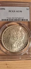 1896 Morgan Silver Dollar PCGS AU50