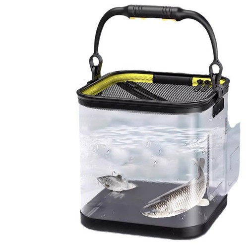 Seau De Pêche Pliable En EVA – Portable, Multiusage, Pour Poisson Vivant Ou Jardinage