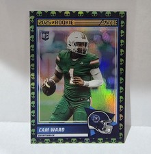2025 Score Football Cam Ward Extraterrestrial SSP Alien Case Hit No. 13