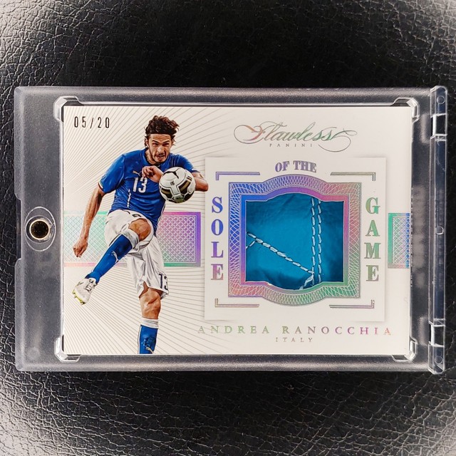 ANDREA RANOCCHIA /20 Sole Of The Game Boot Patch 2015-16 Flawless Soccer Card