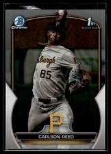 Carlson Reed 2023 Bowman Draft Chrome Refractor Card #BDC-11