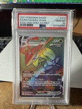 Pokemon Rayquaza VMAX 217/203 Cieli in Evoluzione Segreto Raro Arcobaleno Full Art PSA 10