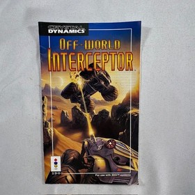 Off World Interceptor Panasonic 3DO Video Game Disc & Manual Only