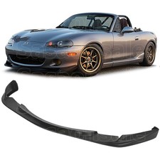 Front Bumper Lip Splitter For 01-05 Mazda Miata Mx5 Nb Mk2 Black Pu Gv Style