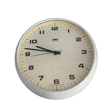 Vintage 1969 Smiths Astral Iconic Wall Clock Post Office School Office Large 9"'