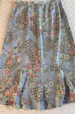Sag Harbor Women's Floral Maxi Skirt Size 16 Elastic Waist Cottage Core Spring
