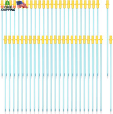 Weewooday 50 Pcs Disposable Artificial Insemination Rods Disposable Breeding Rod