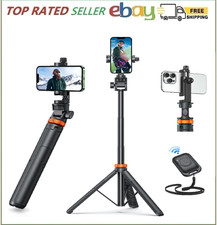 Newest iPhone Tripod Stand, EUCOS 62" Phone Tripod Selfie Stick with Remote Shut