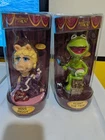 2pc lot Muppets Kermit Frog,Miss Piggy Head Knocker Bobblehead wobbler