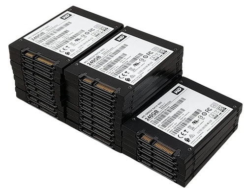 25 x Western Digital WD Green WDS240G2G0A 240GB Sata 2.5" SSD 60-79% Health