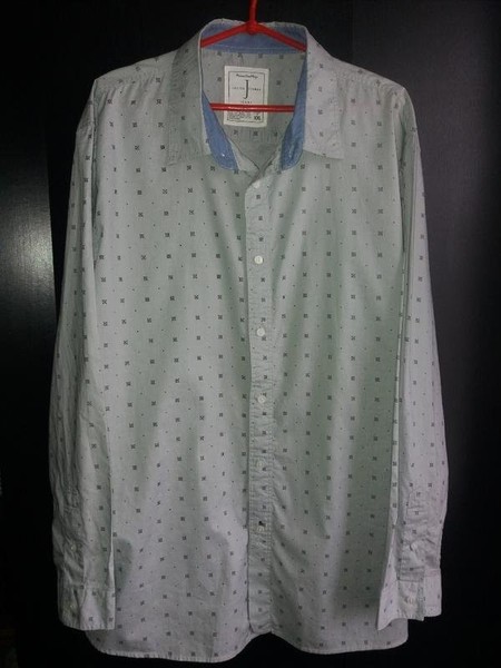 Men Jasper Conran Shirt Grey Cotton 44 / XXL / 52