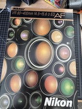 Nikon VR 80  400mm f/4.5  5.6D ED AF Lens -Boxed, Complete   Excellent shape