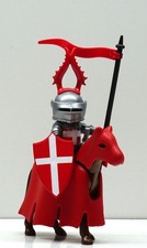 MALTESER RITTER REITER ROT PLAYMOBIL  zu Kreuzritter Crusader La Valetta - RAR !