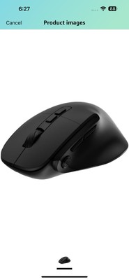 Bluetooth & 2.4G Wireless Mouse with Jiggler, 4800DPI Wired Ergonomic Mouse 