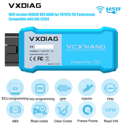 WIFI VXDIAG VCX NANO Fit for Toyota OBD2 Code Reader Scanner Car Diagnostic Tool