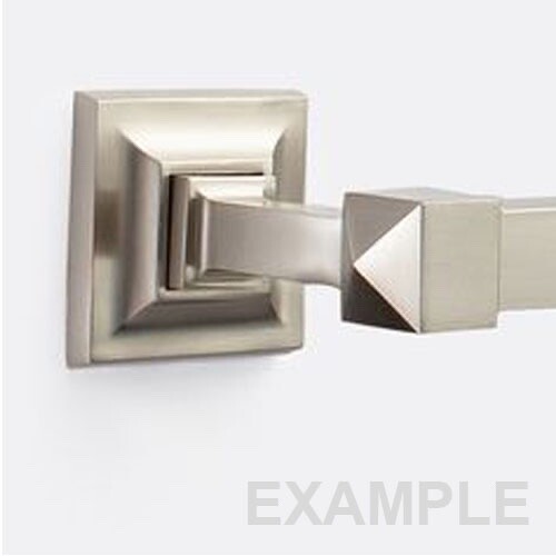 New Rejuvenation BIXBY BRACKETS for SINGLE TOWEL BAR Brushed Nickel, RARE (Rack) - Picture 1 of 6