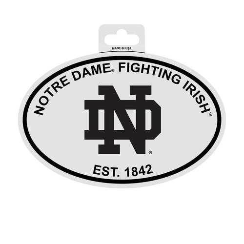 Wincraft Autocollants Fighting Irish – Set De 2 Décalcomanies Université Notre-Dame, 10x10 Cm Chacun, Vinyle Extérieur