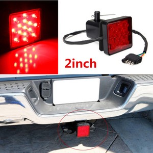 2/'/' Trailer Truck Hitch Towing Receiver Cover 15 LED Brake Light Cover with Pin