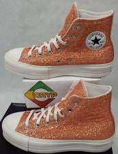 Womens 10 Converse CTAS Lift Hi Healing Clay Light Gold Platform Shoes 570984C