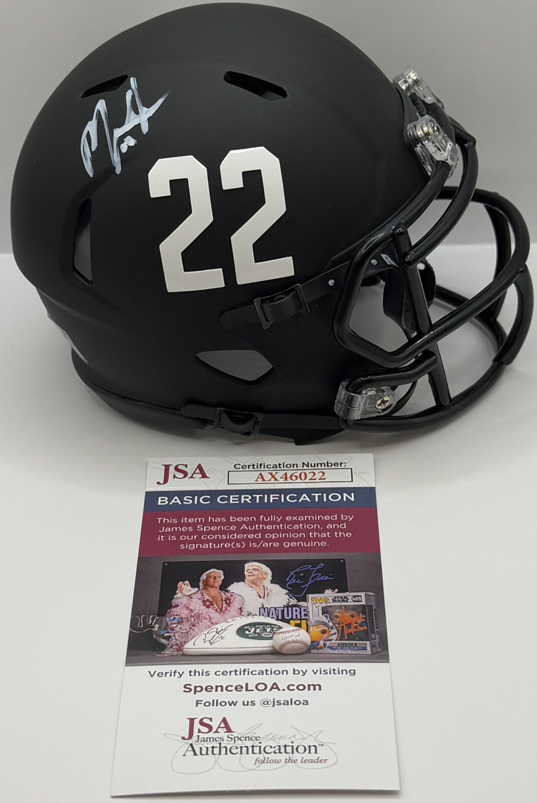 Mark Ingram Autographed Signed Alabama Crimson Tide Custom Black Mini Helmet JSA 