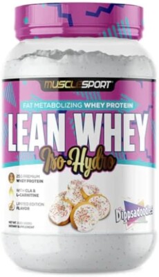 MuscleSport Lean Whey IsoHydo, Cho, C&c , Straw Protella, Charms, Cinnamon