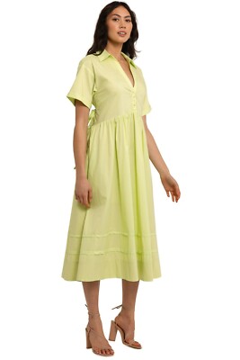 NICHOLAS Briella Midi V Neck Dress Casual Preloved Size AU 8 WITH DEFECTS |  eBay UK