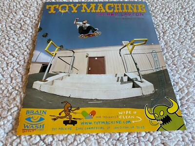 PSK30 SKATEBOARDING BILD/ANZEIGE 11X8'' SPIELZEUGMASCHINE SKATEBOARDS - JOHNNY LAYTON