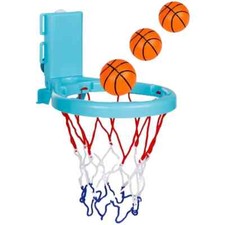 Basketball Hoop Playset with Suction Cups  Tying Straps, 2 in 1 Mini Basketball