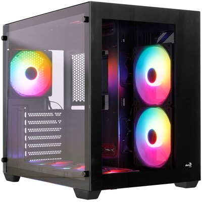 Aerocool Dryft-BK-v2, Tower-Gehäuse, schwarz