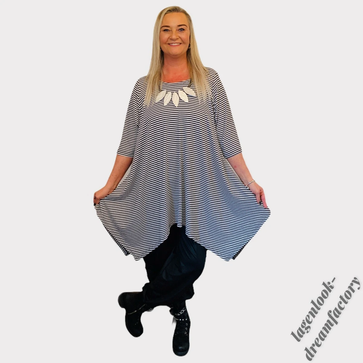 Chemisier Long En Coton Blanc Lady Captain Taille 46 - Manches Longues - Occasion Très Bon état