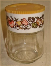 Vintage Corning Ware Glass Gemco Spice of Life Jars Spice Shakers