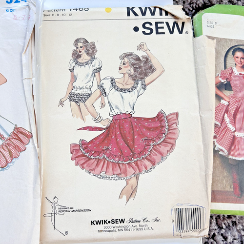 Vintage Authentic Patterns Square Dance Gunne Sax Dress Sewing Pattern Cut/Uncut - Picture 14 of 19