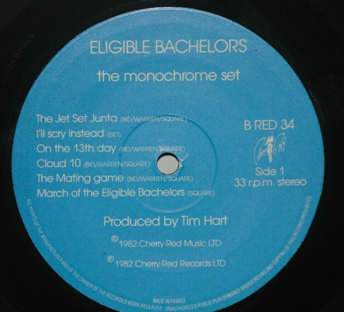 MONOCHROME SET Eligible Bachelors UK LP Orig VG+ Plays Well