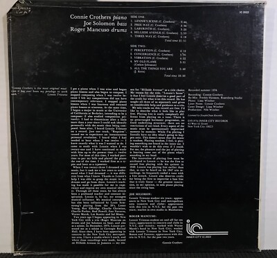 Connie Crothers Perception LP レコード CONNIE CROTHERS Perception LP INNER CITY IC 2022 STEREO 1976 Jazz