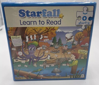 Starfall Learn to Read ''short-o'' Puzzle 24  Piece Jigsaw FACTORY SEALED PUZZLE