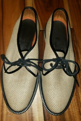 Rare Henderson Baracco Womens Woven Derby Shoes size 37 or 6.5 US
