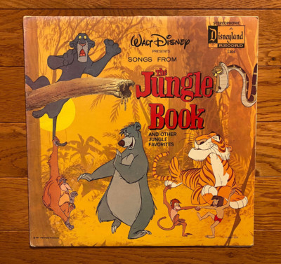 Walt Disney - Songs From the Jungle Book LP Disneyland 1304 1976 Pressing