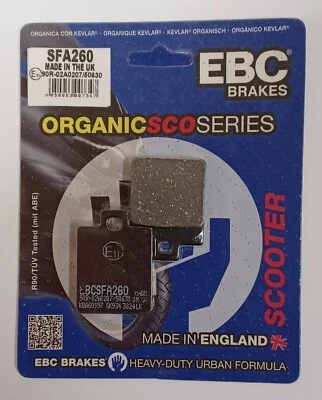 EBC Plaquettes Frein Disque Avant Pour VESPA LX150 2005-2013 SFA260 NAO - Photo 1/4