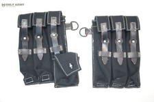 Pair of Black Repro MP38 MP40 Pouches Canvas Magazine Pouch German Army WW2 WWII