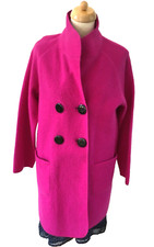 Fenn Wright Manson Pink Rebecca Cardigan Coat 100% Merino Felted Wool Size M