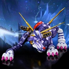 DM Studio Digimon Metal Garurumon Resin Statue Pre-order 16x27x31cm Collection