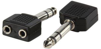 Adapter Splitter Kabel 2X Jack 3.5 F An 6.35 M Audio Stereo M 2F Splitter