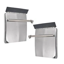 24" x 27" Stainless Steel Quarter Fender for Semi Truck Freightliner Volvo VNL