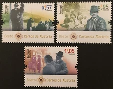 Portugal 2022 - 100 Years Saint Charles from Austria Death, Madeira set MNH